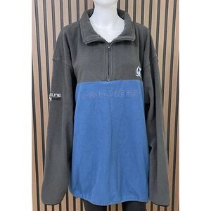 Blue Line Fleece Jacket Men 2XL Blue Colorado Avalanche NHL Team Logo Embroidery